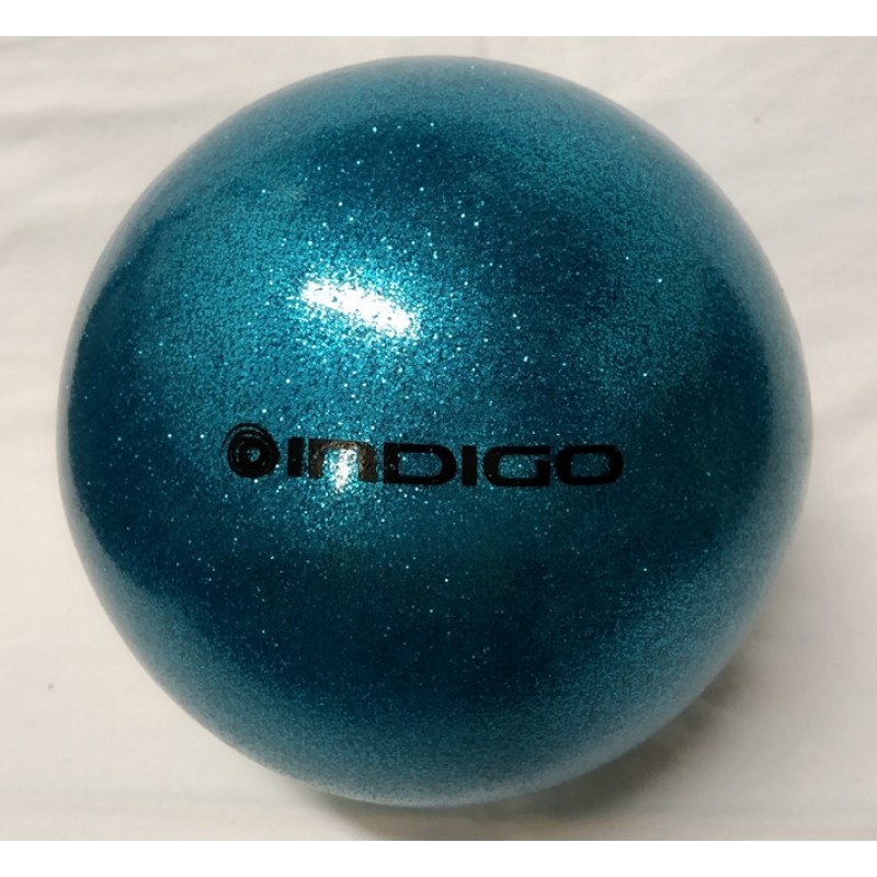 Ball INDIGO Metallic Green Glitter, d. 15 cm, 300 g